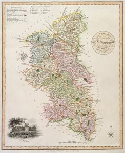 1816年のバッキンガムシャー郡の新しい地図